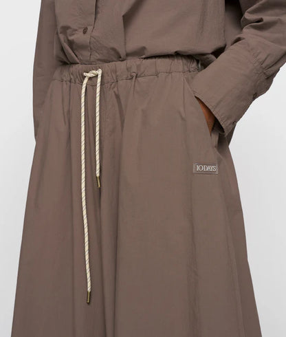 PANTALONES anchos de popelina