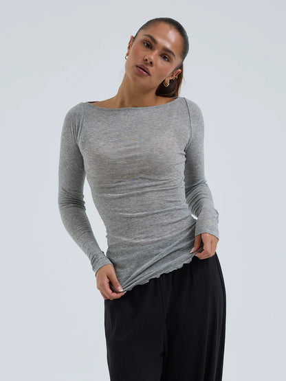 CAMISETA Cuello de barco
