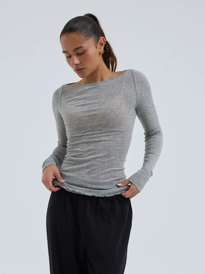CAMISETA Cuello de barco