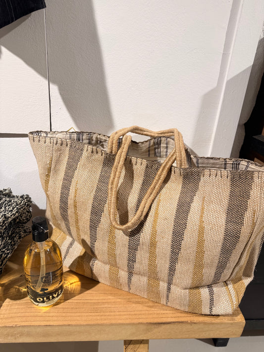 Sac yute rayas amarillo