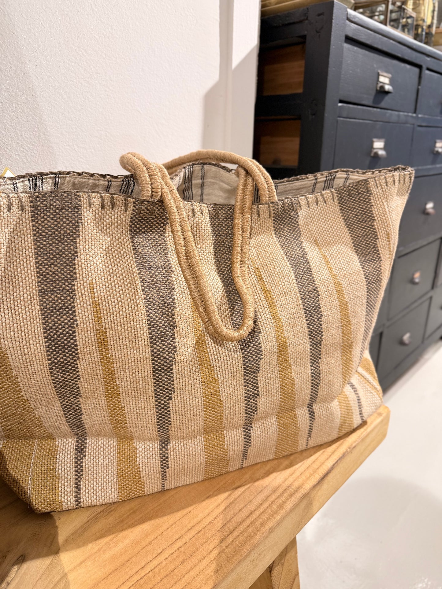Sac yute rayas amarillo