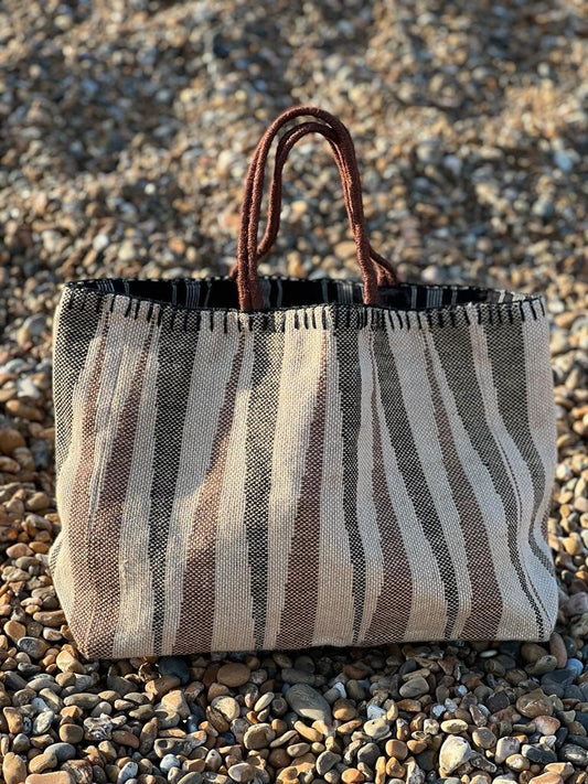 Sac yute rayas marrón