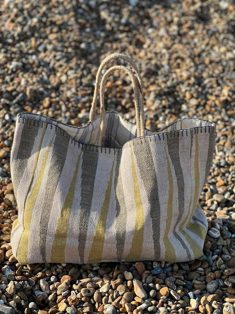 Sac yute rayas amarillo