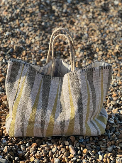 Sac yute rayas amarillo