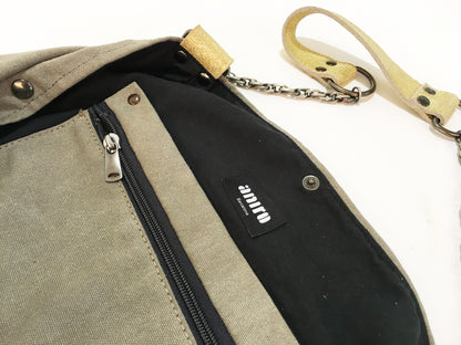 SAC BARCINO GRANDE Taupe/Oro