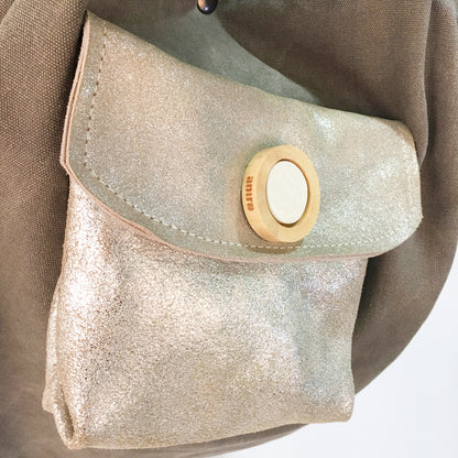 SAC BARCINO GRANDE Taupe/Plata