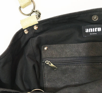SAC BARCINO PEQUEÑO Black/Oro