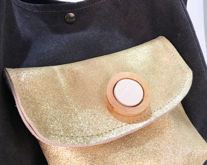 SAC BARCINO PEQUEÑO Black/Oro