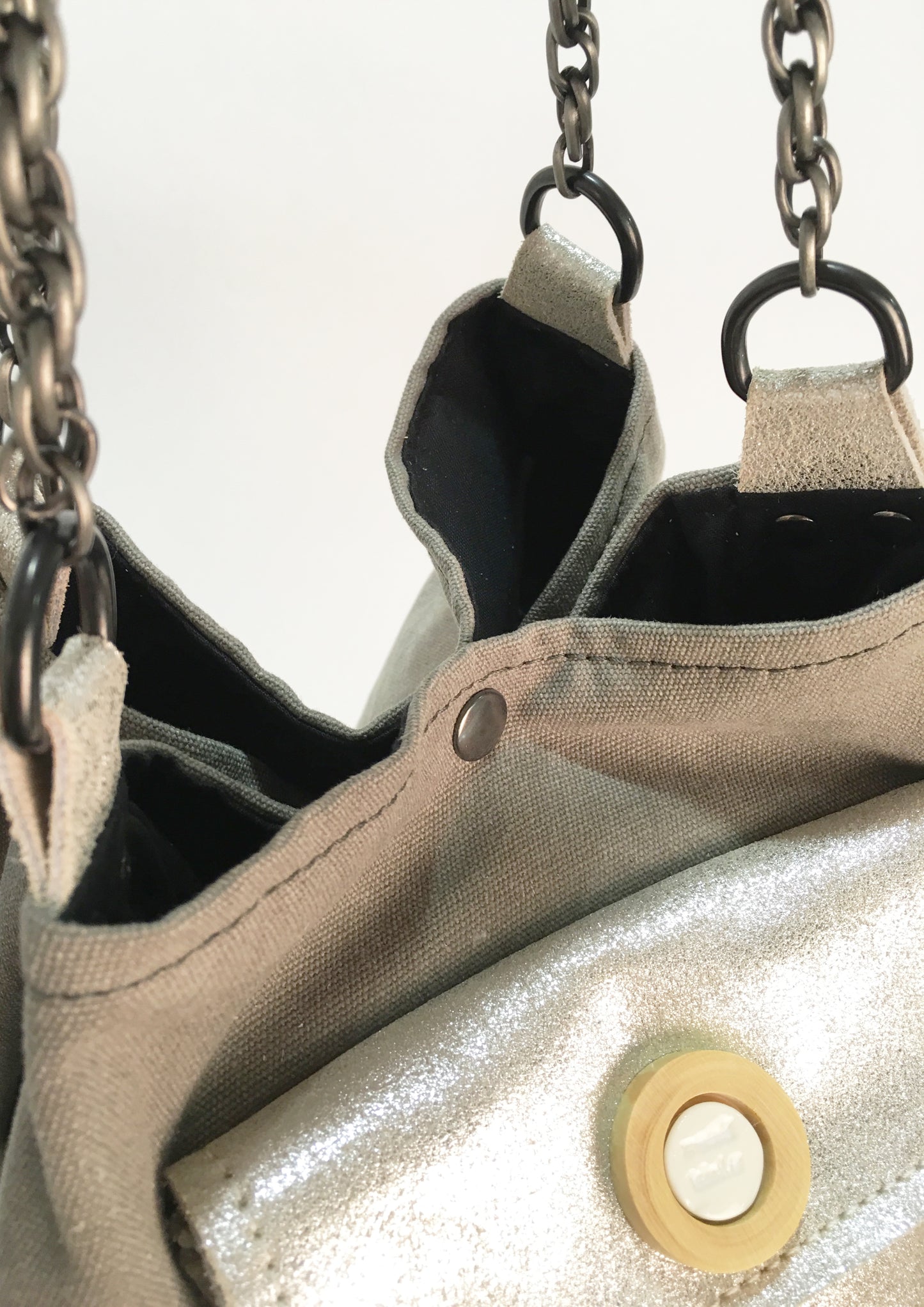 SAC BARCINO PEQUEÑO Taupe/Plata