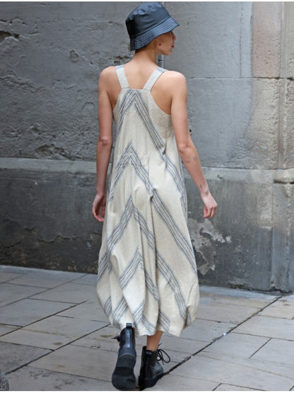 VESTIDO DE LINO RÚSTICO