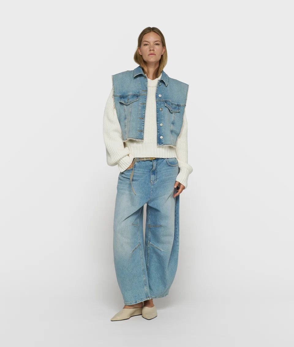 PANTALONES vaqueros anchos