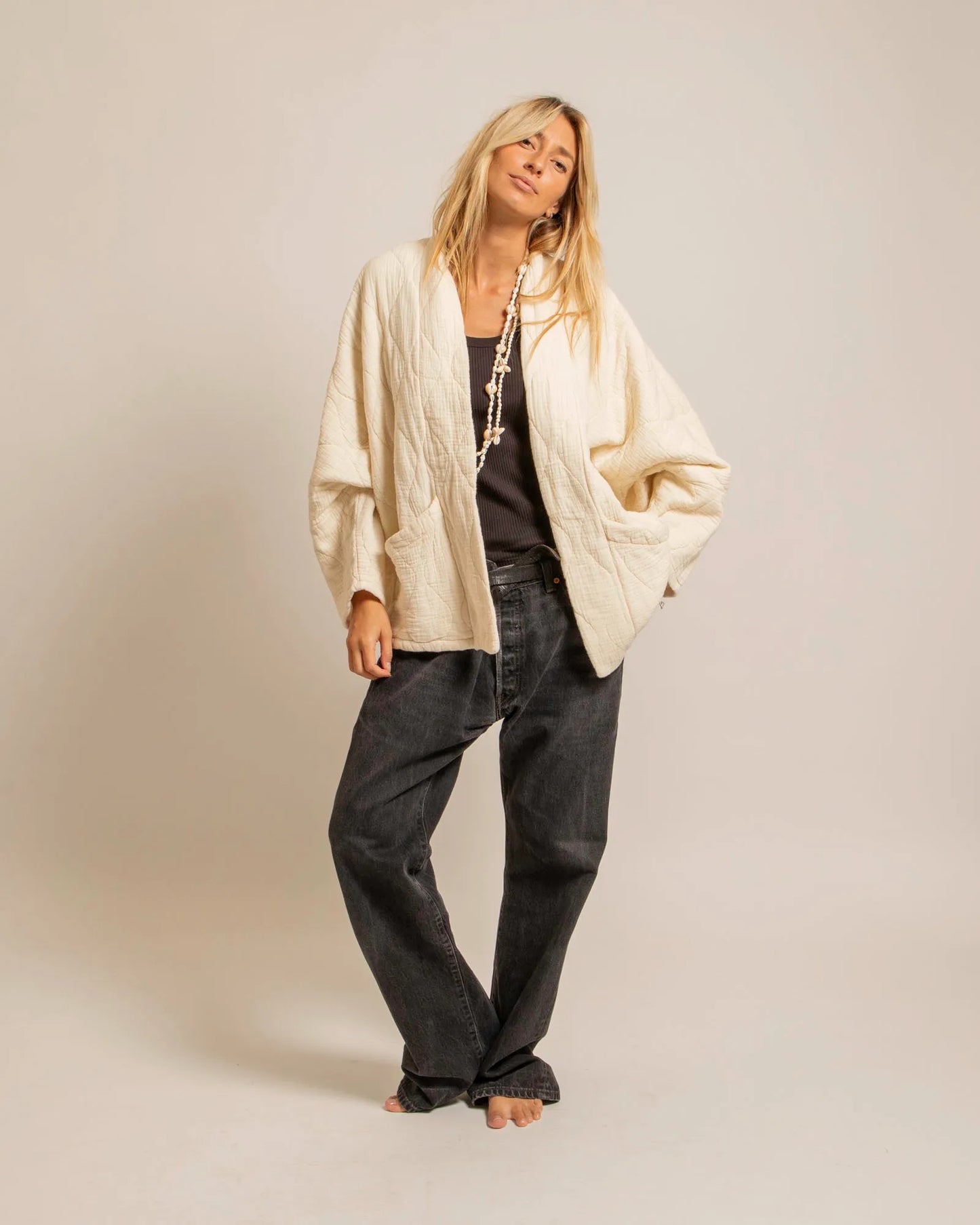 KIMONO CHICAGO crema