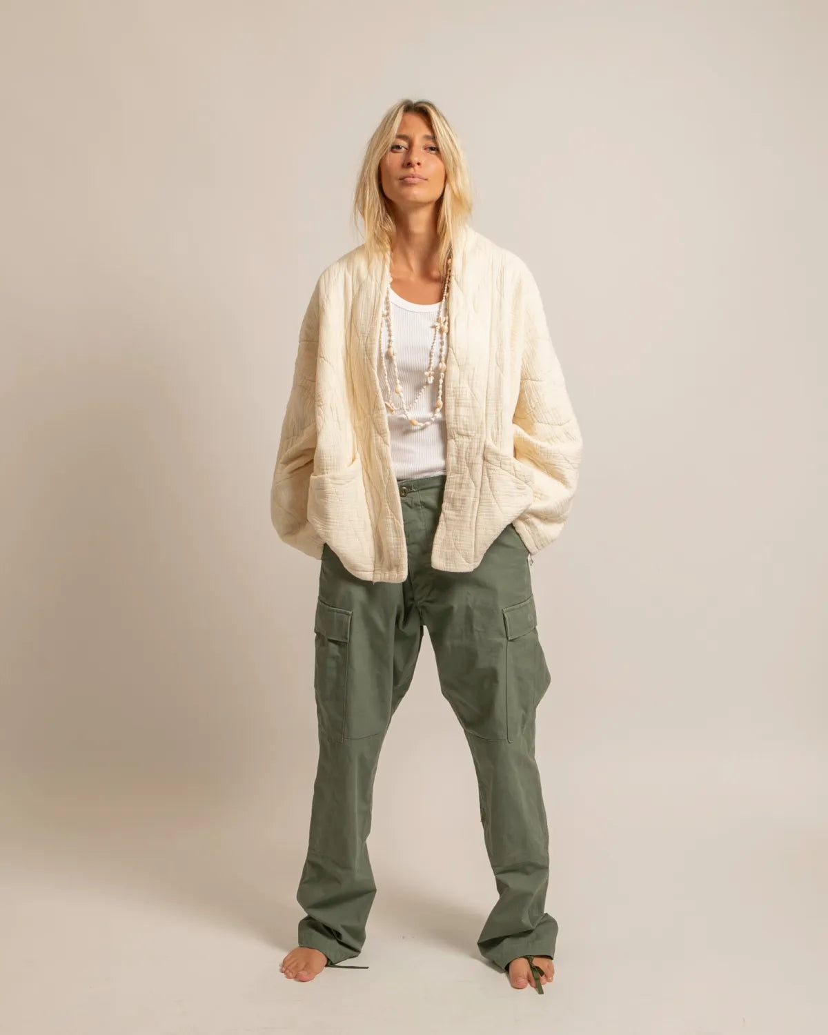 KIMONO CHICAGO crema