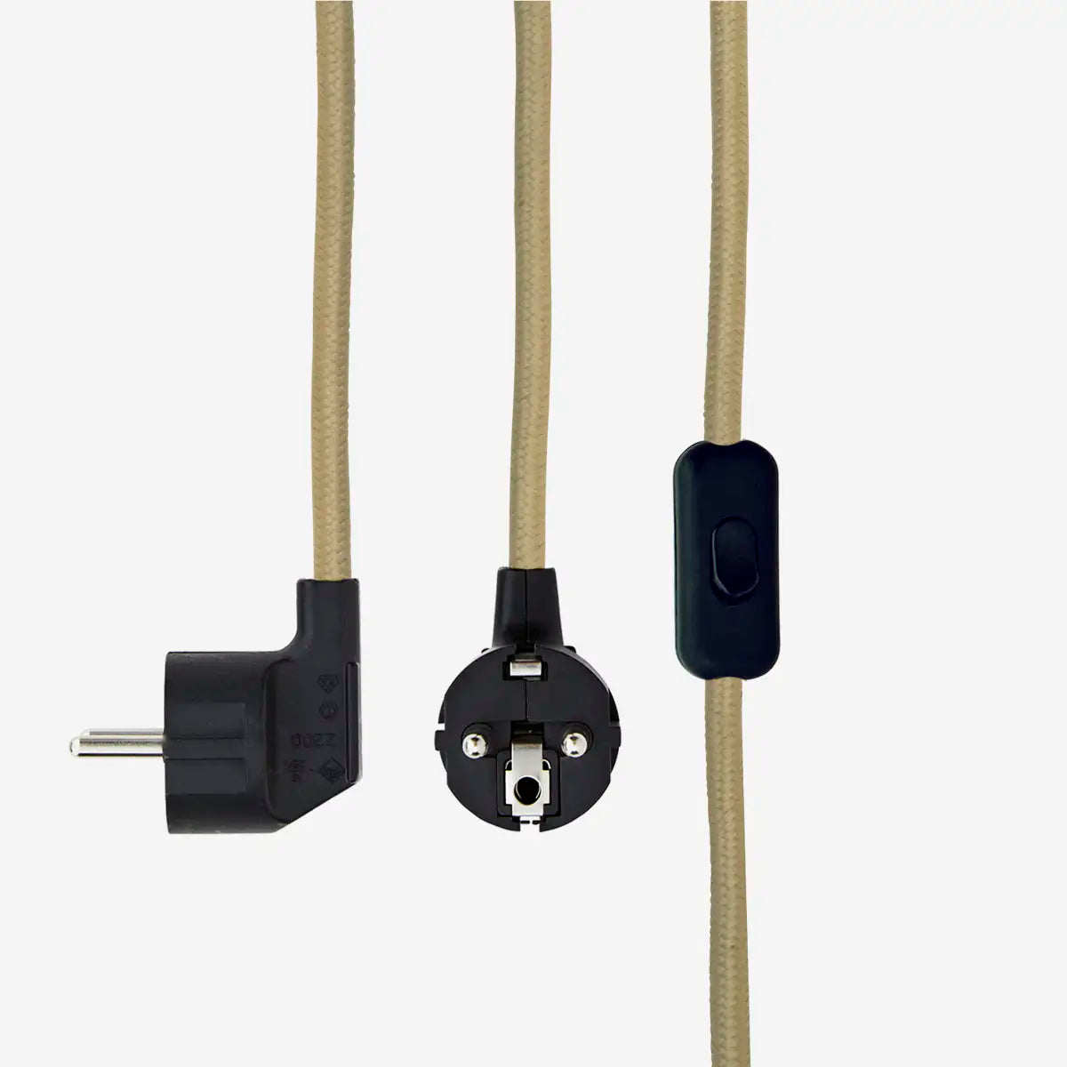 Lámpara de mesa caqui