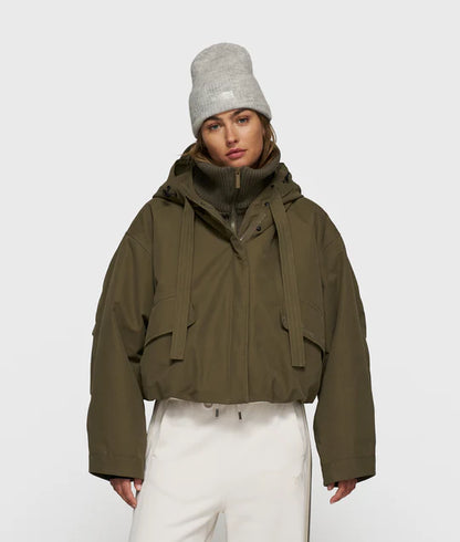 PARKA BOMBER dark olive