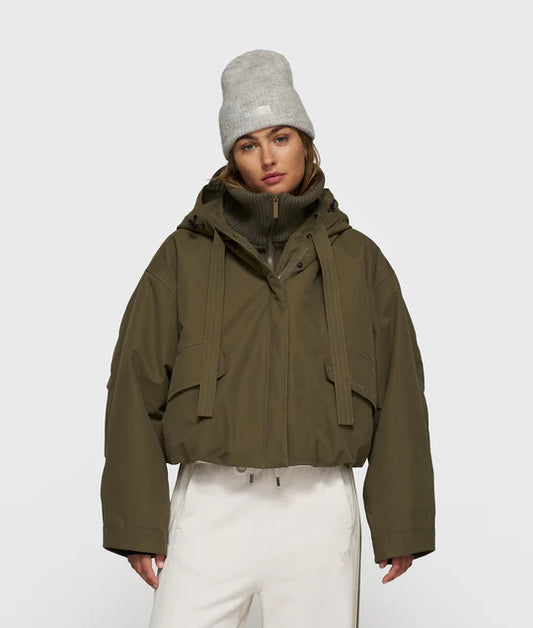 PARKA BOMBER dark olive