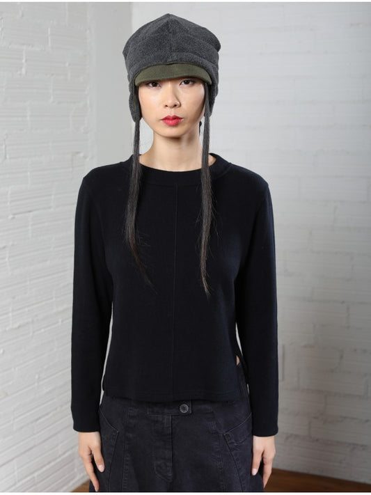 JERSEY de algodón-negro