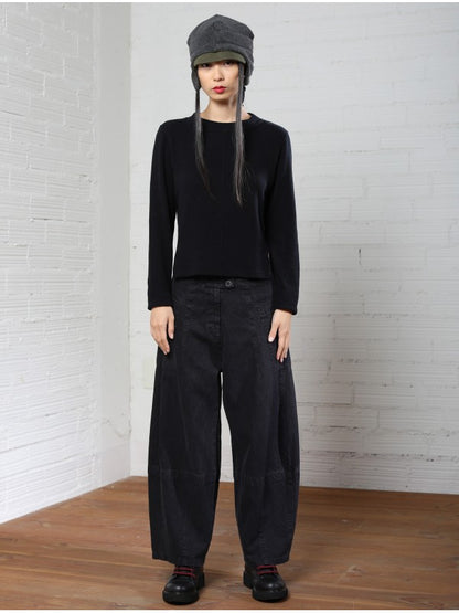 JERSEY de algodón-negro