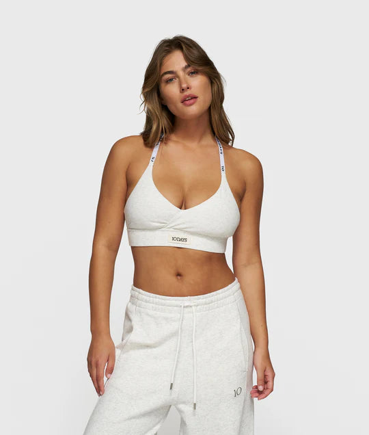 TOP bar-bra/white mele