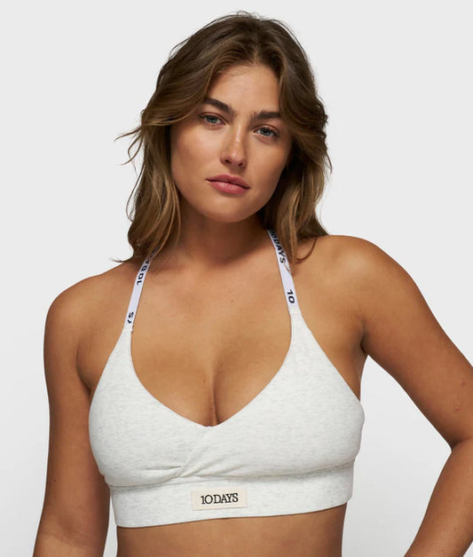 TOP bar-bra/white mele