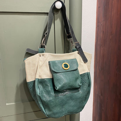 SAC BARCINO GRANDE Canvas/Moss
