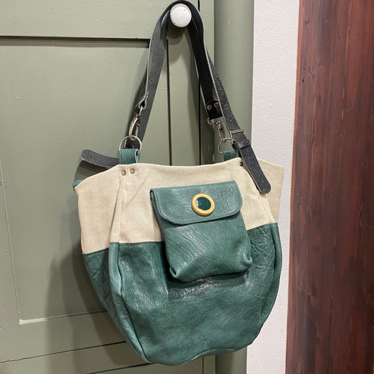 SAC BARCINO GRANDE Canvas/Moss