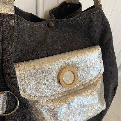 SAC BARCINO GRANDE Black/Plata
